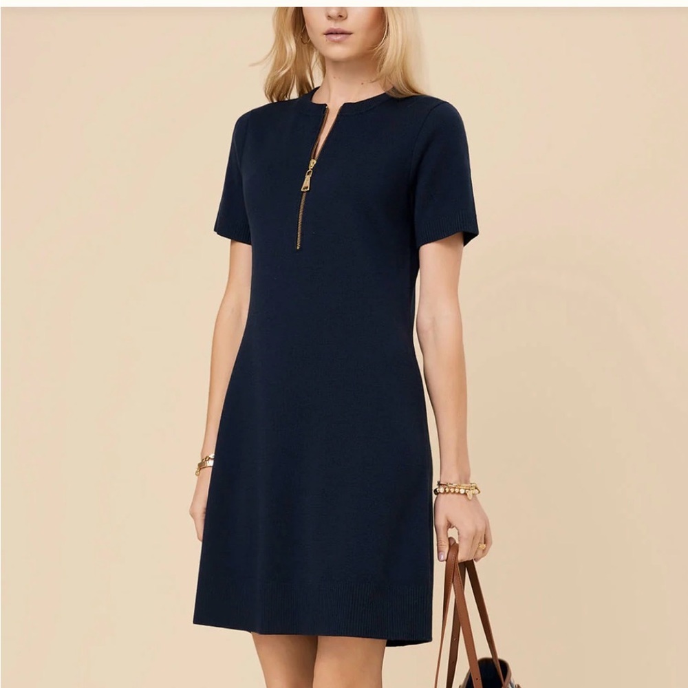 Spartina 449 Serena Half Zip Navy Dress